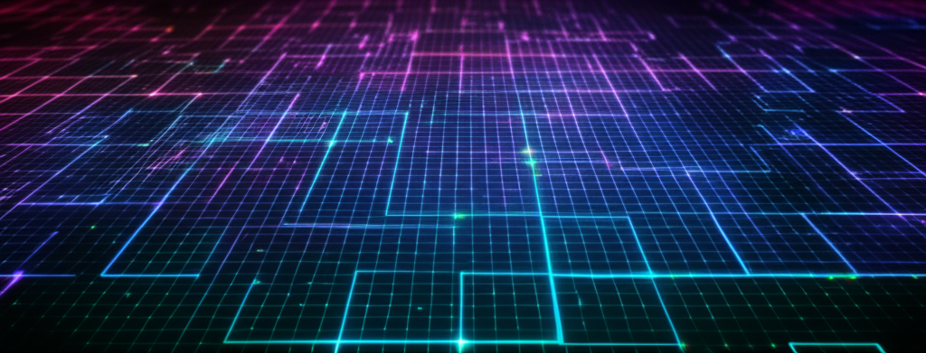 Abstract tech grid background